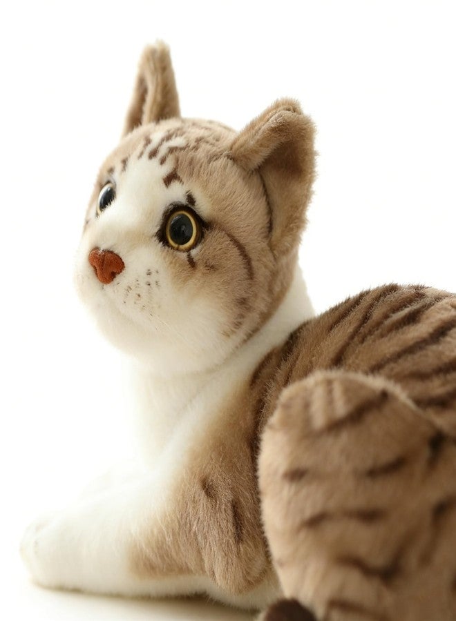 GUDVES Siamese Cat Stuffed Animal, Shorthair Cat Realistic Plush Cat Stuffed Toys, Gift for Kids 12inches (B) - Image 2